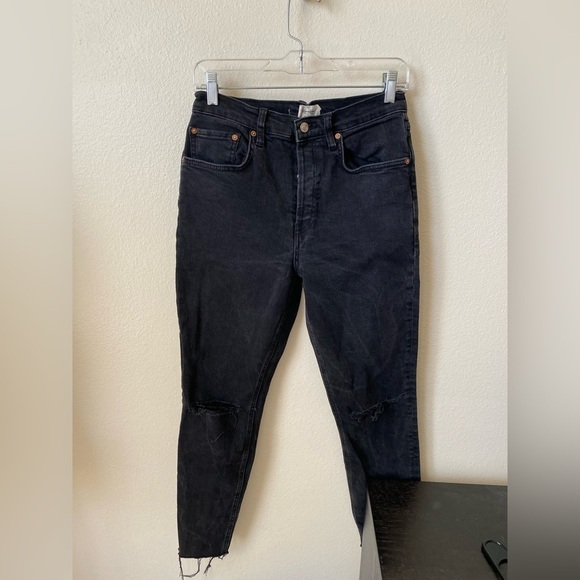 We the Free X Free People Women's Stella High Rise Skinny Jeans Distressed 29 - Picture 1 of 9